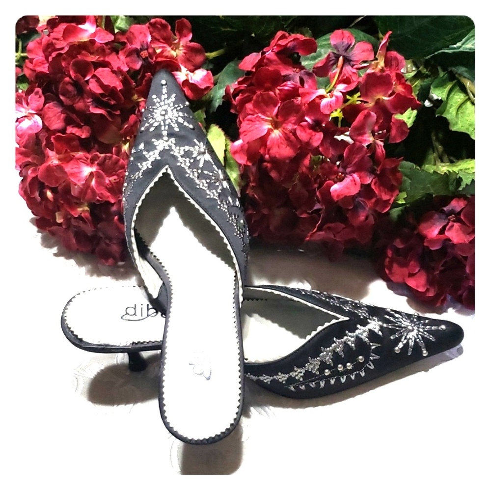 Diba black dress mules size 6M